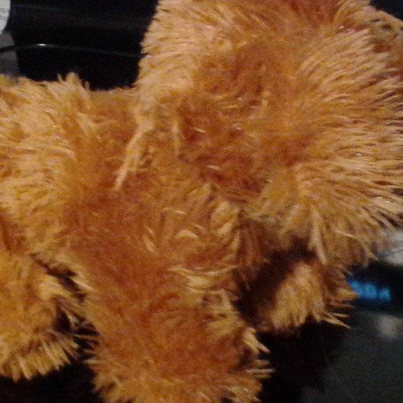 stuffed brown fluffy dog - Picture 3 of 4